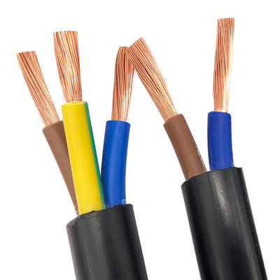 PVC cách nhiệt 4 lõi 15mm 25mm 4mm 6mm Nợ đồng linh hoạt Cáp điện