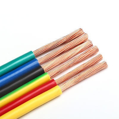 Màu sắc tùy chỉnh 1.5mm PVC cách nhiệt dây linh hoạt H07V-U Cho xây dựng