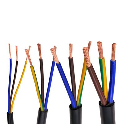 4 lõi cách nhiệt PVC Flexible RVV Cable với đường kính 4mm và dây dẫn đồng