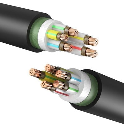 Truyền tải điện áp cao cách điện PVC áo khoác đồng dây và cáp 0.6/1KV