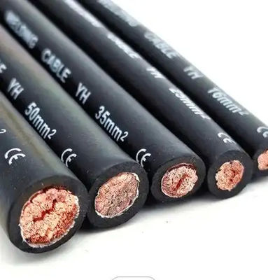 Cáp hàn đồng tinh khiết điện áp cao 50mm Conductor cách nhiệt mất mát thấp với cách nhiệt cao su PVC XLPE